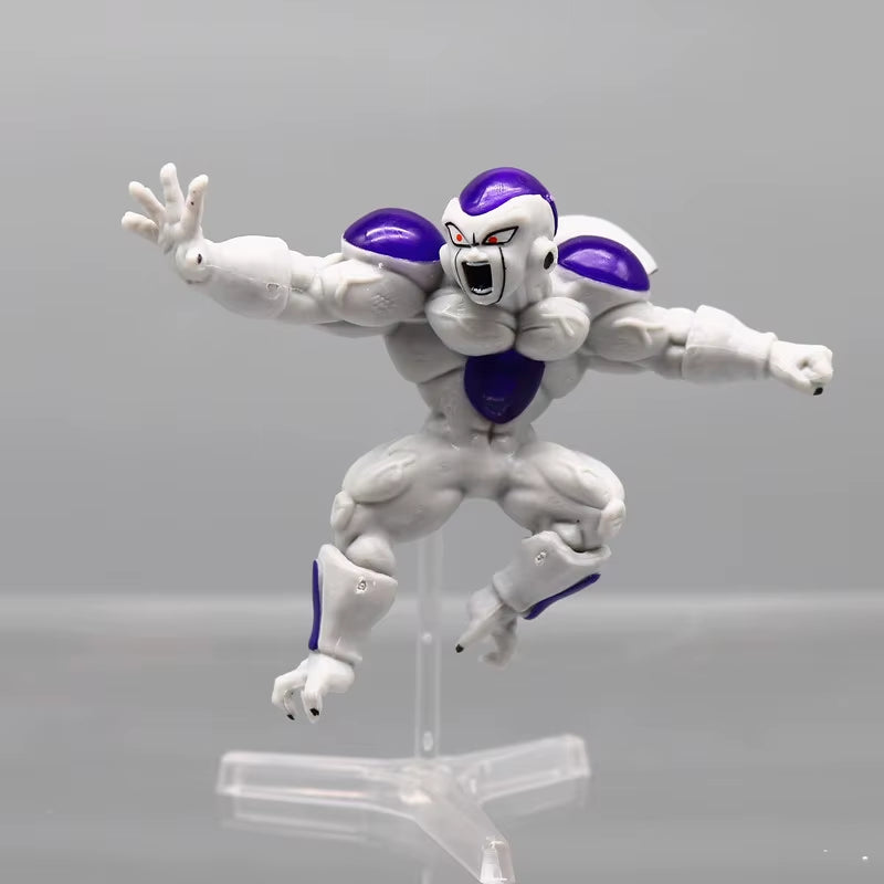 8Pcs/Set  Dragon Ball Z Anime Figure Frieza Full Form Set Action Figures Freezer Doll Statue Collection Model Toys Gifts