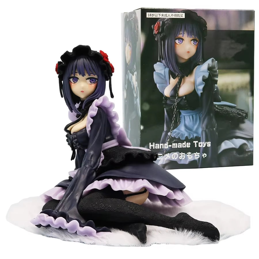 12Cm My Dress-Up Darling Anime Figure Black Maid Outfit Kitagawa Marin Action Figure Shizuku Kuroe Figurine Collection Model Toy