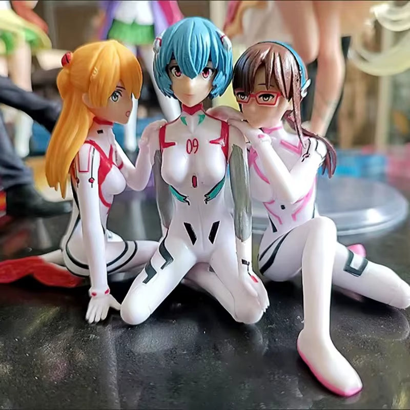 Anime EVA Ayanami Rei Action Figures NEON GENESIS EVANGELION Asuka Langley Soryu Makinami Figure PVC Ornaments Model Toys Gifts