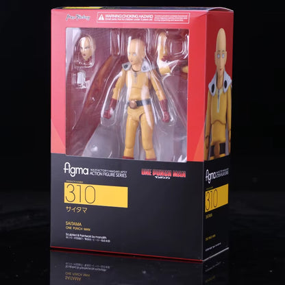 Anime Saitama One Punch Man Figma 310 PVC Action Figure Collectible Model Toys