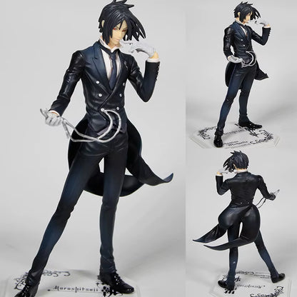 New Arrival Anime Black Butler Devil Kuroshitsuji Sebastian Michaelis Model PVC Action Figure Collection Cool Master Doll Gift