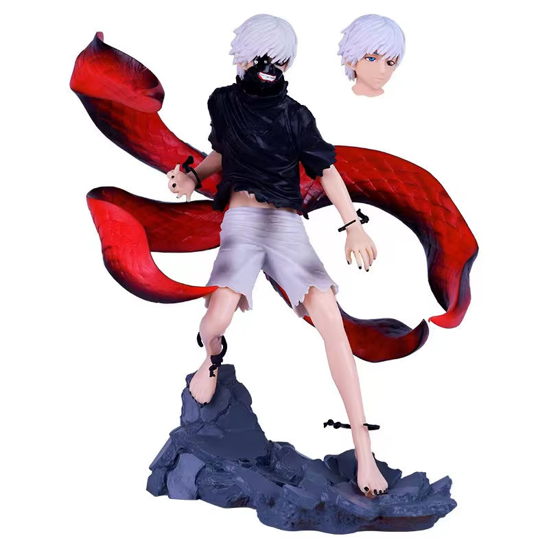 Anime Figure Tokyo Ghou Mask Centipede Reversible Face Kaneki Ken Anime Model Figure