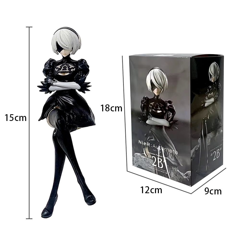 15CM Nier:Automata Yorha No. 2 PVC Anime Action Figures Model Collection Ornament Anime Cartoon Model Toy Gift